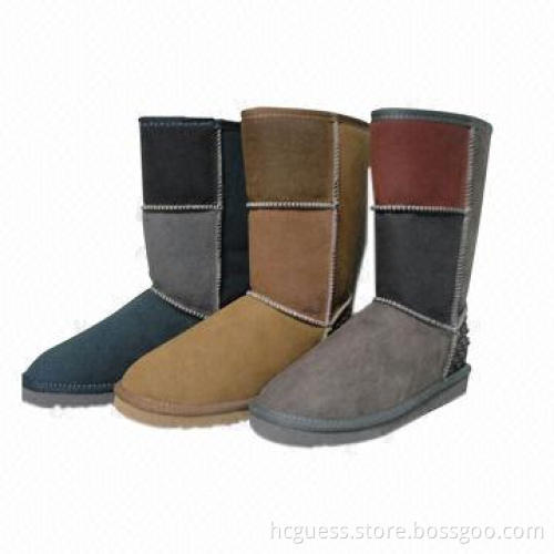 2013 Tall Sheepskin Snow Boots, Fashionable, Suitable for Women, Made of Genuine Leather